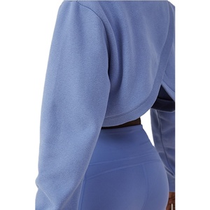 Diseña tu Propio Top Corto con Capucha, Nueva Colección de Moda, Diseño con Cordón Ajustable, Corte Ajustado, Transpirable, Ropa Urbana de Invierno para Mujer - Product Image 4