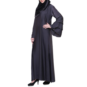 Abaya Urbaine à Capuche Sportive – Tenue Décontractée en Jersey Modeste avec Poches - Product Image 2
