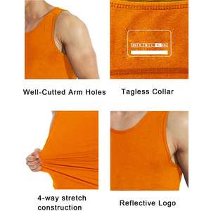 <b>Men's</b> Summer Sleeveless Sporty Knitted Breathable Cotton/Polyester Tank Top Gym <b>Training</b> Casual Workout <b>Vest</b> Wholesale - Product Image 6