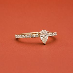 Bague de fiançailles en argent S925 avec halo de diamants en moissanite style solitaire pour cadeau de mariage - Product Image 2