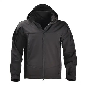 Veste d'extérieur à capuche pour homme personnalisée, fermeture éclair intégrale, couleur unie, camouflage, vente en gros, OEM, ODM, marque privée, faible MOQ, fabricant, fournisseur - Product Image 2