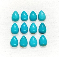 Cabochon de turquoise d'Arizona de qualité supérieure 8*5 mm 7*5 mm 6*4 mm, pierre précieuse naturelle en forme de poire pour la fabrication de bijoux à prix de gros