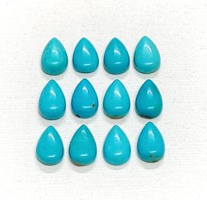 Cabochon de turquoise d'Arizona de qualité supérieure 8*5 mm 7*5 mm 6*4 mm, pierre précieuse naturelle en forme de poire pour la fabrication de bijoux à prix de gros - Product Image 3