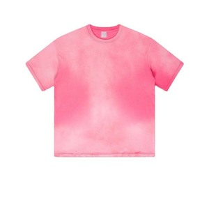 Camisetas de Hombre al por Mayor Personalizadas, de Algodón 100% de Alto Gramaje, Oversize, Estilo Vintage con Hombro Caído, Lavado Ácido, Color Rosa - Product Image 1