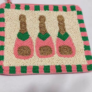 กระเป๋าใส่เหรียญลูกปัดทำมือปรับแต่งได้ พร้อมงานปักทรงสี่เหลี่ยม น้ำหนักเบา - Product Image 1