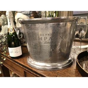 Refroidisseur à vin de grande capacité (7 litres) avec poignées annulaires, design durable de qualité alimentaire, refroidisseur à champagne fait main pour bar et fêtes - Product Image 4