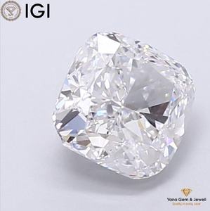 เพชร CVD สี E ความสะอาดระดับ VS1 น้ำหนัก 1.00 กะรัต รูปทรงสี่เหลี่ยมคุชชั่น พร้อมใบรับรอง IGI สำหรับเครื่องประดับชั้นเยี่ยม - Product Image 5