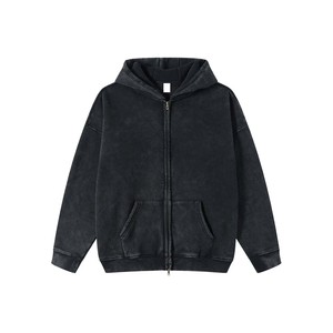 Nouveau Hoodie Homme Premium 2026, Streetwear, Grammage Lourd, Coupe Oversize, Zippé sans Cordon, Effet Délavé Vintage - Product Image 6