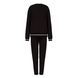 Ensemble de survêtement d'hiver pour femmes, tissu polaire chaud et doux, haut à manches longues et pantalon assorti pour temps froid - Product Image 2