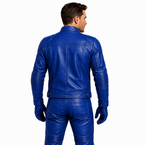 2026 Top Quality Real Leather Motorcycle Suit Mens Plus Size Breathable Abrasion Resistant Street Racing Biker Jackets Pants - Product Image 2