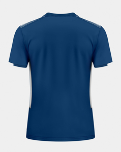 Camiseta de Fútbol Ligera para Hombre, con Estampado Geométrico Azul, Manga Corta, Cuello Redondo, Absorbe la Humedad, Ajuste Atlético, Ropa Deportiva Sublimada - Product Image 2