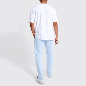 Latest Style <b>Men's</b> Premium Quality Lightweight High Waist Casual Flared Jogger Pants Breathable Quick Dry Elastic Waist - Product Image 2