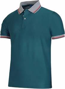 T-shirt polo pour homme uni de qualité supérieure, en gros, vêtements décontractés d'été, tissu doux - Product Image 3