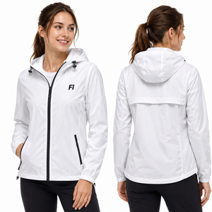 Chaqueta Impermeable con Logotipo Personalizado, Cortavientos para Hombre, con Capucha, Ligera, para Primavera y Otoño, al por Mayor, OEM - Product Image 2