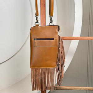 Conjunto de dos piezas de gran capacidad al por mayor, bolsos cruzados para mujer, bolsos de mano a la moda de piel de vaca mecanizados a mano, bolso de mano con correa - Product Image 6