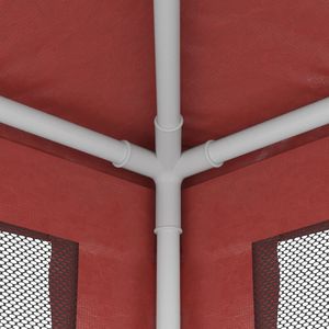 <b>Red</b> 9.8'x9.8' HDPE Wedding & Party <b>Tent</b> with 4 Mesh Sidewalls - Product Image 6