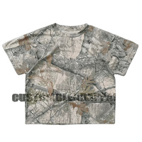 T-shirt d'été en maille à imprimé camouflage coupe classique pour homme, dernière mode, 100 % coton, écologique, logo personnalisé, sérigraphie 220g