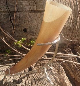 Custom Logo Engraved Eco-Friendly Natural Ox Horn <b>Beer</b> Mug Custom Size Nautical Viking Animal Decorative Stand Food Safe - Product Image 3