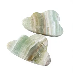 Superbe pierre précieuse en calcite pistache sculptée en forme de nuage, cristal de nuage pour la décoration intérieure - Product Image 5