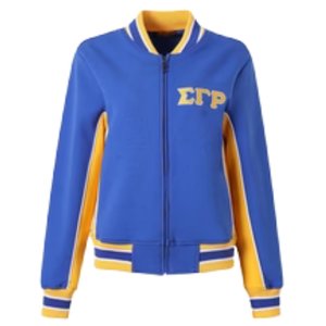 Chaqueta de Forro Polar Sigma Gamma Rho Air Tech, Chaqueta de Calentamiento, Ropa de la Hermandad Griega, Chaqueta Premium con Cierre para Mujer - Product Image 1