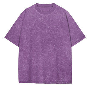 Camiseta de Alta Calidad para Mujer, Estilo Oversize, Lavado Ácido Personalizado, con Hombros Caídos, Hecha en Pakistán, Transpirable, OEM - Product Image 4