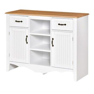 Mobile Bar/Credenza da Cucina in Rovere e Legno Eco-Sostenibile con Dettagli in Alluminio per Sala da Pranzo e Soggiorno - Product Image 2