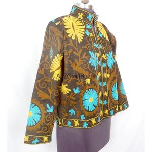 Handmade Classy Embroidered Vintage Cotrise <b>Jacket</b> Women Eco-Friendly Quick Dry Breathable Cotton Lining Full Winter Summer - Product Image 4