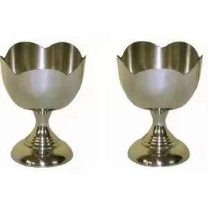 ชามไอศกรีมโลหะสไตล์ร้านอาหาร ถ้วยเสิร์ฟขนมหวานสแตนเลส เครื่องครัว - Product Image 6