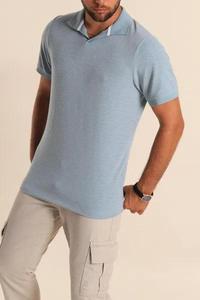 เสื้อโปโลแขนสั้นลำลองสำหรับผู้ชาย พร้อมปักโลโก้ตามสั่ง เย็บอย่างทนทาน เหมาะสำหรับสตรีทแวร์และการใช้งานในชีวิตประจำวัน - Product Image 4
