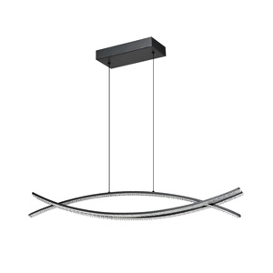 EQ-022จีนโรงงานนำโคมไฟจี้โลหะสีดำเคลือบผง30วัตต์2300ลูเมน CCT 3000พันโคมไฟแขวนเพดาน - Product Image 2