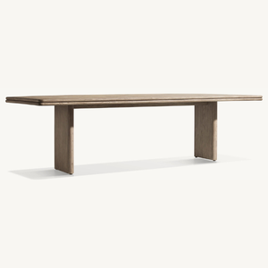 Table rectangulaire en teck robuste et durable pour l'extérieur, de bonne qualité et longue durée de vie. - Product Image 3