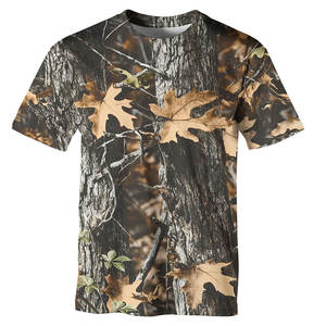 Camiseta con Estampado de Camuflaje Selva, Hecha en Pakistán, Tela de Algodón, Suave y Cómoda, Estilo Casual Urbano - Product Image 1