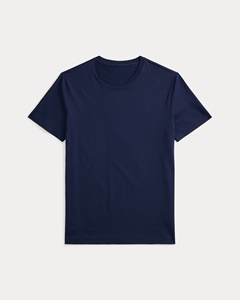 <span class=keywords><strong>T</strong></span>-<span class=keywords><strong>shirt</strong></span> à manches courtes et col rond en coton <span class=keywords><strong>bleu</strong></span> <span class=keywords><strong>marine</strong></span> uni pour homme – Vêtement décontracté doux, durable et confortable pour la mode quotidienne des hommes - Product Image 1