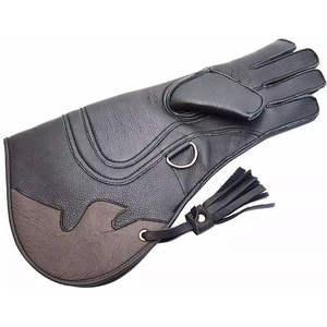 New Design Bird-Handling Falconry Leather Gloves Made With Premium Quality Leather Double Layer Falcon Gloves - Product Image 1
