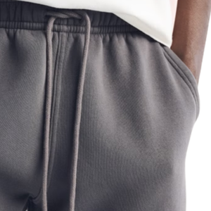 Mens Fleece Sweat Shorts Elastic Waist Drawstring Side Pockets <b>Back</b> <b>Patch</b> Pocket Relaxed Fit Wholesale OEM Manufacturer Supplier - Product Image 5