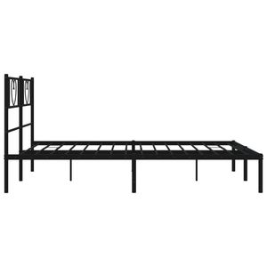 Cadre de lit en acier noir thermolaqué 53,1 x 74,8 po, lits métalliques - Product Image 6