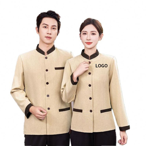 Uniforme de Trabajo para Personal de Limpieza de Hotel, Manga Larga, Poliéster y Algodón, con Relieve, Otoño Invierno, Grueso, Unisex, 2025 - Product Image 5