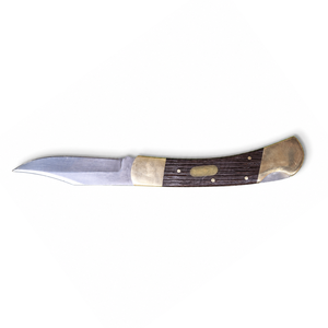Couteaux pliants à lame en acier inoxydable, manche en bois, accents en laiton, épaisseur 0,6 mm, couteau pour le camping - Product Image 2