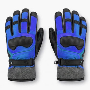 Blue <b>Men</b> Ski <b>Gloves</b> Best Designed <b>Men</b> Ski <b>Gloves</b> <b>Waterproof</b> Ski Winter Cheap Price Winter Breathable Full Finger Ski <b>Gloves</b> - Product Image 1