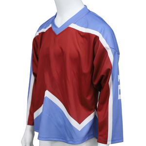 Cheap Wholesale Ice Hockey Uniform Blank Custom Design Shirts Tops Sportswear Hockey Jerseys - Product Image 2