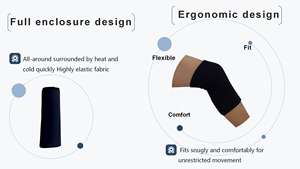 Manchon de glace flexible de qualité export pour exercice, compresse chaude et froide pour le coude et le genou, poche de froid pour le genou - Product Image 5