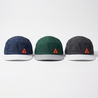 Gorra de Running de 5 Paneles, Ligera, Deportiva, Transpirable, con Visera Plana, Gorra de Running Perforada de Poliéster