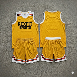 Ensemble d'uniformes de basketball personnalisés REXFIT SPORTS pour adultes, légers, 100 % polyester, séchage rapide, respirants, vêtements de sport d'équipe OEM - Product Image 5