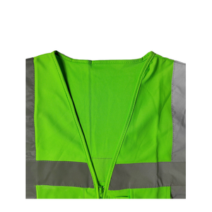 Chaleco de Seguridad para Trabajadores de Poliéster a Precio Económico al por Mayor con Malla Reflectante y Luces LED Intermitentes, con Logotipo Personalizado - Product Image 4