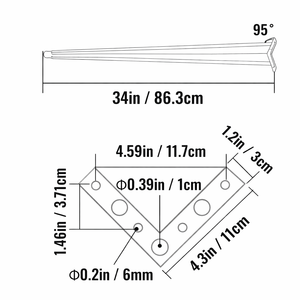 OEM.ODM Vietnam Hairpin <b>Table</b> <b>Legs</b> 34" Set of 4 Desk <b>Legs</b> 880lb Load Furniture <b>Legs</b> for DIY Dining Desk EDPTBL018 - Product Image 6