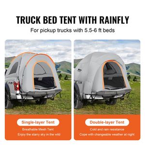 Waterproof PU2000mm Double Layer Truck <b>Bed</b> Tent 6.4-6.7 Pickup Rain Layer Carry <b>Bag</b> Camping Tent for Accommodation - Product Image 5