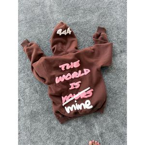 Sudadera con Capucha Extra Grande Personalizada, 100% Algodón, 250g, con Estampado Puff, Talla XS, Tela Francesa de Alta Calidad, con Enchufe Estadounidense - Product Image 1