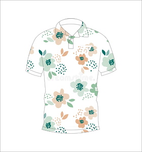 Camisa Polo con Estampado Floral Abstracto Personalizado para Hombre, Manga Corta, Casual, Verano, Transpirable, Ligera, Moda, Golf - Product Image 1