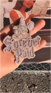 Collar con Colgante de Nombre Personalizado con Incrustaciones de Diamantes VVS Moissanite, Cadena de Oro de 18K para Hombre, Diamante Cultivado en Laboratorio, Estilo Hip Hop - Product Image 4