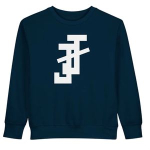 เสื้อสเวตเชิ้ตเด็กสีน้ำเงินกรมท่า คอกลม ปักโลโก้สีขาว แขนยาว ผ้าฟลีซ สวมใส่สบาย เหมาะสำหรับเด็กผู้ชาย - Product Image 5